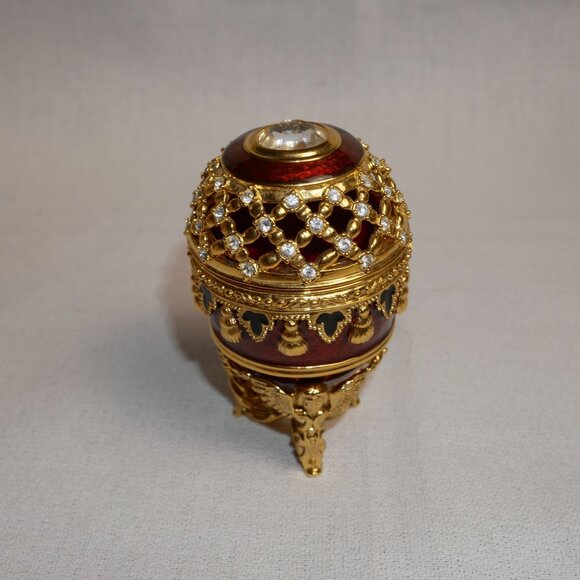 Joan Rivers Imperial Treasures Potpourri Enamel Egg Figurine - Picture 1 of 4